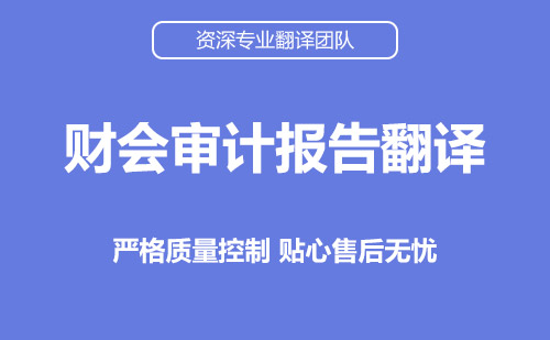 財(cái)會(huì)審計(jì)報(bào)告翻譯-財(cái)務(wù)審計(jì)報(bào)表翻譯